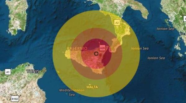 Cutremur de 4 grade în Sicilia. Italienii, speriați de unda de șoc