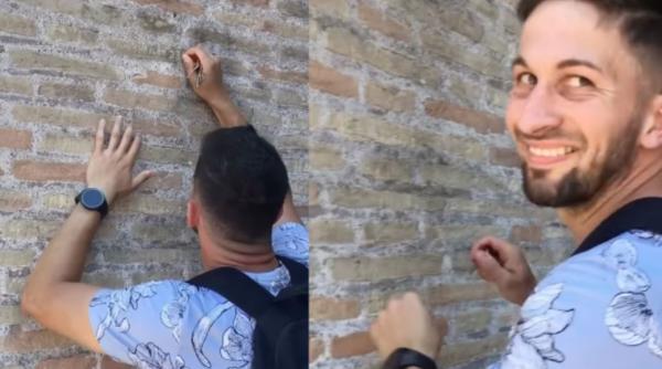 Tânărul care și-a scris numele pe Colosseum își cere scuze: „Nu știam că este atât de vechi!”