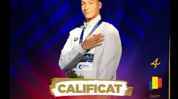 Argint pentru România: Vlad Stancu, medalie de argint la Campionatele Europene de înot pentru juniori de la Belgrad