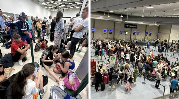 Sute de români, blocați mai bine de o zi pe aeroport, la Lisabona: „am stat ca refugiații, 200 de români îngrădiți într-un spațiu restrâns“