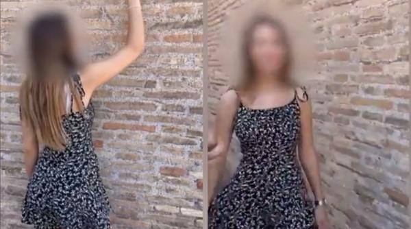 Tânără din Elveția, filmată în timp ce îşi grava iniţialele pe Colosseum: "În lor ești amendat dacă arunci o țigară pe jos"
