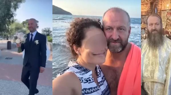 Un stareţ din Maramureș a fugit de la mănăstire şi s-a însurat. Imaginile de la nuntă, postate pe internet