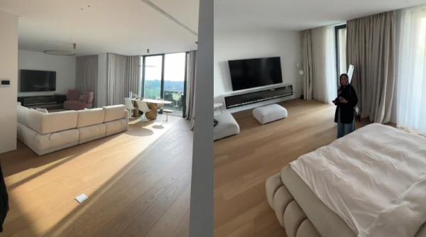 Cum arată un apartament de trei milioane de euro în București. Ruby face turul imobilului - VIDEO