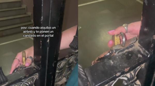 Descoperire amară: Au închiriat un apartament pe Airbnb și au plecat în oraș. Când s-au întors, însă, casa era încuiată cu lacăt - VIDEO