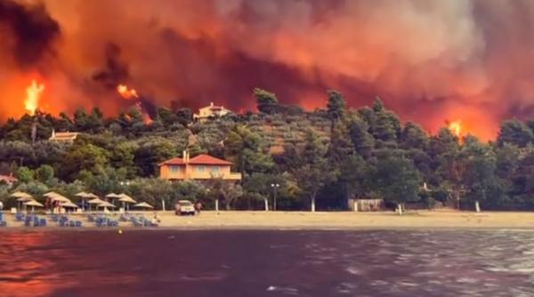 Avion de stingere a incendiilor, prăbușit în insula grecească Evia: Nu se cunoaște soarta piloților