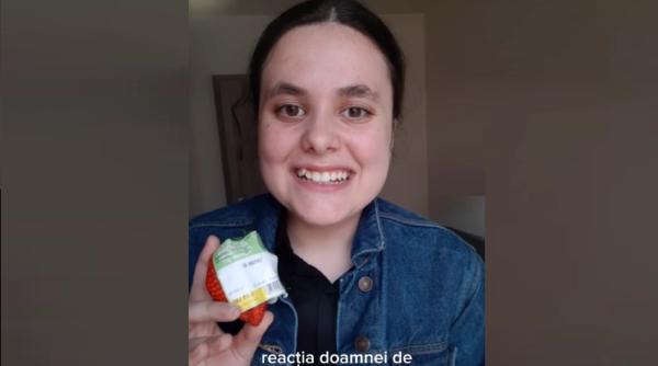 O româncă a cumpărat o singură căpșună din Carrefour, din cauza prețului prea mare: Îmi lăsa gura apă