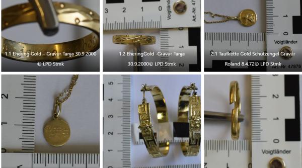 Poliția din Austria îi caută pe proprietarii bijuteriilor furate de o bandă de români