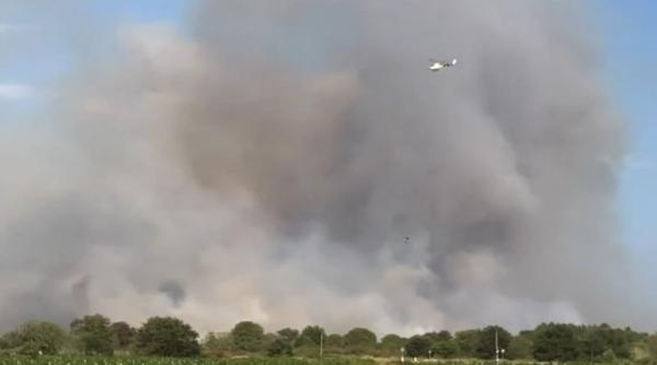 Incendiu puternic în Franța de-a lungul graniței cu Spania: mii de oameni au fost evacuați