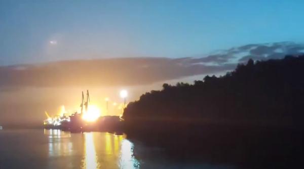 Rușii au bombardat Ucraina la granița cu România: explozie puternică după ce o dronă şi-a atins ţinta