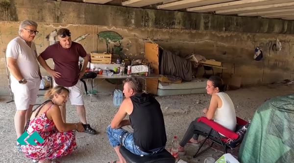 Cuplu de români din Italia, nevoit să trăiască sub un pod 