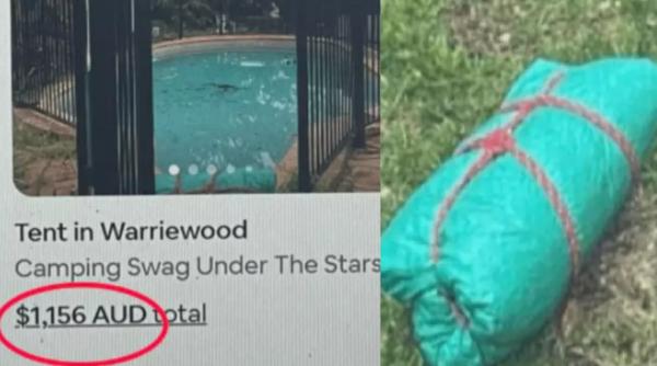 Femeie indignată de o cazare de pe Airbnb: „1.500 de dolari pe noapte pentru a dormi într-un cort afară”