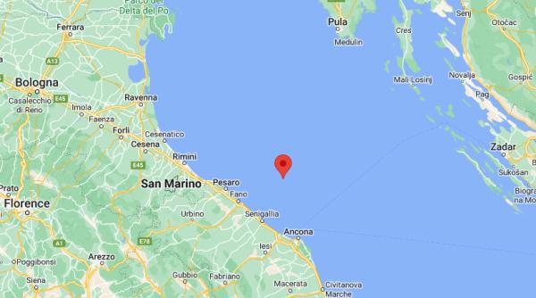 Cutremur puternic în regiunea Marche, în largul coastelor Ancona și Pesaro. A fost resimțit în toată zona