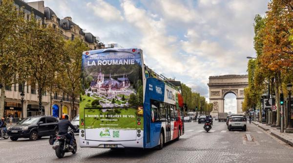 România se promovează în Franța ca destinație turistică. Proiectul se desfășoară pe străzile din Paris și a costat 111.000 de euro
