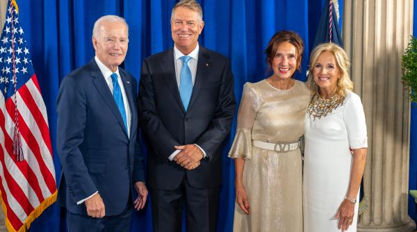 Klaus și Carmen Iohannis, fotografie cu Joe și Jill Biden 