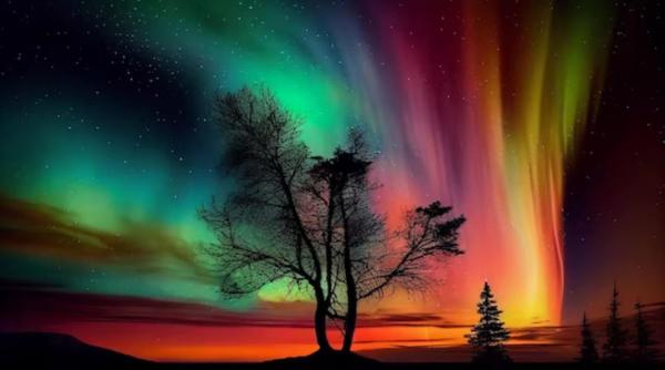 Aurora boreală, văzută în Germania, Austria și Elveția: „Cerul a luat foc”