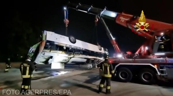 Patru români au murit în accidentul de autocar de la Mestre, din Italia. Iohannis și Ciolacu, primele mesaje