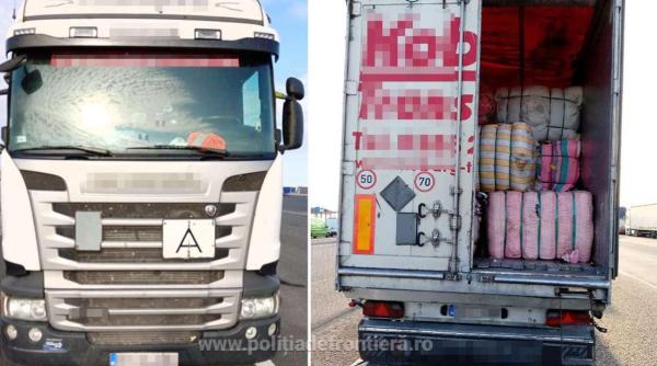 Două camioane, pline cu zeci de tone de deşeuri din Germania, blocate să intre în România