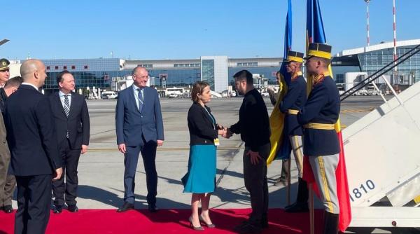 Volodimir Zelenski a ajuns în România. Președintele Ucrainei se întâlnește cu Iohannis însă nu va mai susține discursul în Parlament