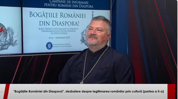 Parohiile românești din diaspora. Preotul Gabriel Cazacu, parohul bisericii Cașin, invitat la Bogățiile României din Diaspora - VIDEO 