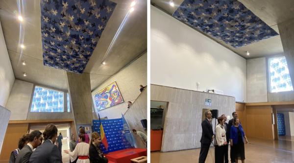 Inaugurată în prezența comunităţii româneşti din Franţa: Prima donaţie românească de artă expusă permanent în holul principal al UNESCO 