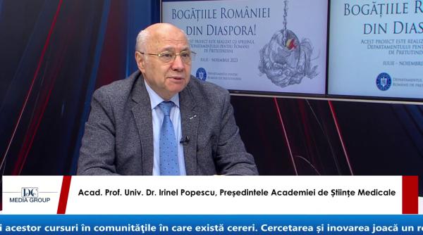 "Diaspora medicală poate să ajute enorm România". Prof. dr. Irinel Popescu vorbește despre o colaborare cheie