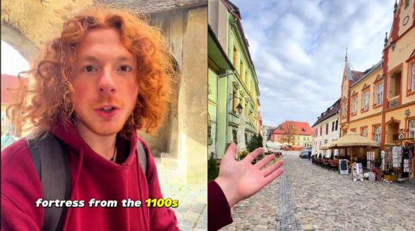 Străin uimit de orașul Sighișoara și istoria din spatele lui: „Vreau să vorbesc despre câteva concepții greșite pe care le puteți avea despre România”