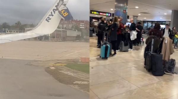 Clipe de groază pentru sute de pasageri: două avioane s-au ciocnit pe pistă, în Spania, în timpul decolării