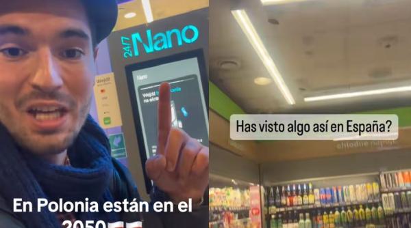 Un TikToker spaniol uimit de supermarketurile din Polonia: „Parcă ai ajuns în anul 2050!”