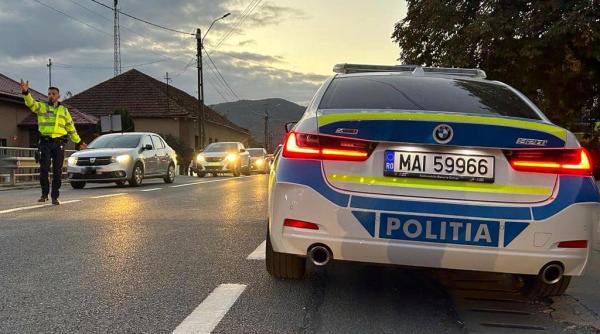 Puișor de la Mediaș prins beat la volan, în timp ce depășea pe linia continuă. A vrut să mituiască poliția cu 200 de euro