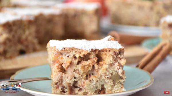 Prăjitură cu mere și nuci - Începe postul Crăciunului cu ceva dulce!