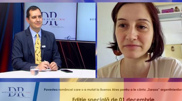 Povestea româncei care duce tangourile românești în cluburile din Argentina. Andreea Vieru, la Departe de România - VIDEO