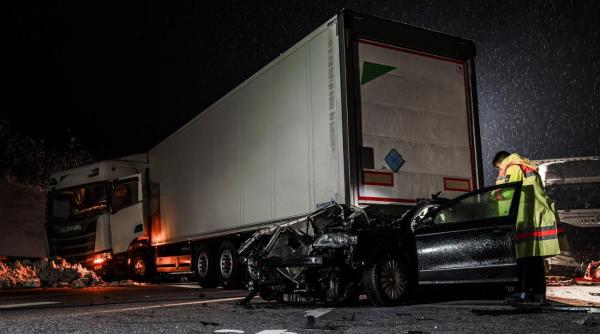 Ploaia înghețată din Germania a făcut victime: Doi români, morți într-un accident teribil pe autostradă, în apropiere de Munchen