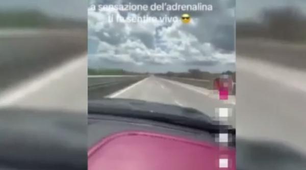 Un șofer s-a lăudat pe internet cum circulă cu 270 km/h pe autostradă