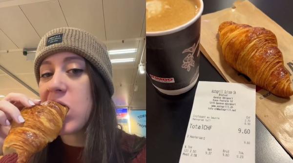 O turistă, revoltată de prețul micului dejun pe un aeroport elvețian: „Ar putea fi exportat de la Paris”