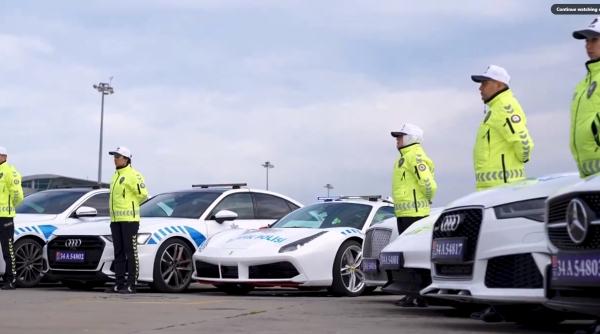 Turcia dotează poliția cu mașini confiscate de la interlopi: Ferrari și Lamburghini cu girofaruri, pe străzile Istanbulului