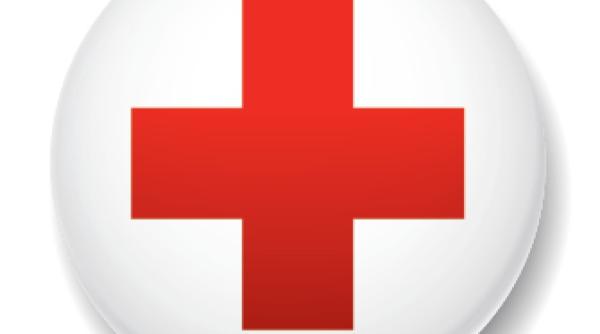 Crucea Roșie, în negru