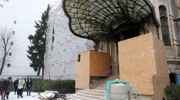 A fost reziliat contractul de renovare a Palatului Cantacuzino. Începe o nouă licitație 