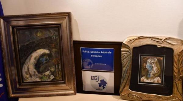 Picturi semnate de Picasso și Chagall, furate în 2010, găsite într-un subsol din Belgia: hoțul se pregătea să le vândă