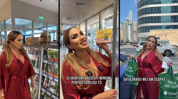 Cât costă mâncarea la supermarket, în Dubai? Rocsana Marcu și-a umplut sacoșele: „Mai ieftin de atât, nu cred că se putea“ / VIDEO