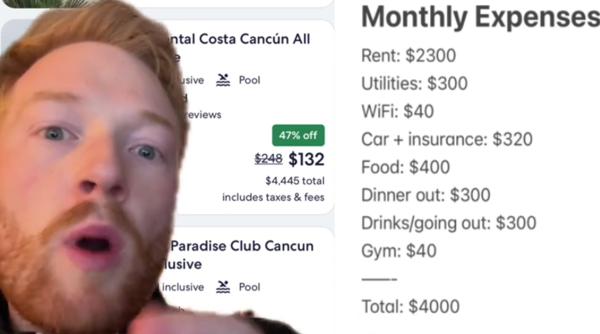 Un bărbat demonstrează că este mai ieftin să locuiască într-o stațiune all inclusive decât să-și plătească facturile și chiria
