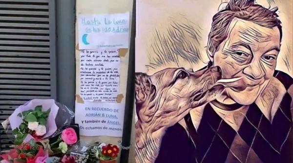 Omagiu pentru un român fără adăpost și câinele său, care și-au pierdut viața într-un incendiu, în Spania. ”Te-am iubit și te iubesc pentru că m-ai învățat realitatea vieții”