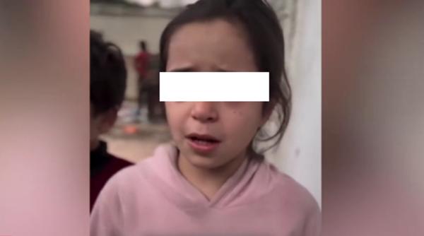 O fetiță din Gaza emoționează o lume întreagă: Mi-e dor de o felie de pâine