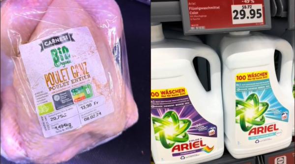 Prețurile alimentelor din Lidl, Elveția. O româncă face comparația: Un pui întreg, 72 de lei
