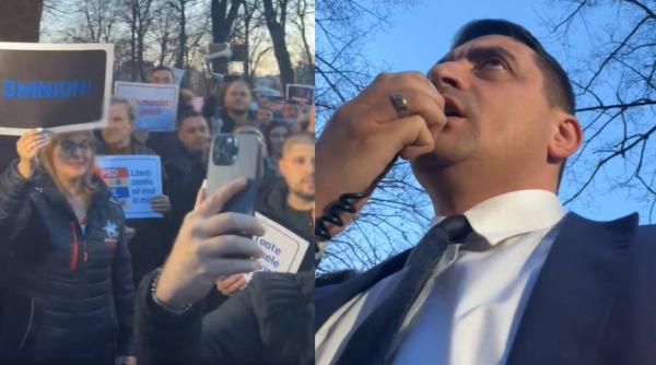 Protest AUR în fața "viitoarei locuințe care i se pregăteşte lui Klaus Iohannis"