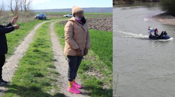 Cuplu de cubanezi, la ”plimbare” pe Prut, în Iași. Emigranții se deplasau ilegal cu barca pneumatică spre Spania / FOTO 