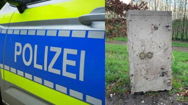 Seif misterios, apărut în mijlocul unei păduri din Germania. Poliția cere informații