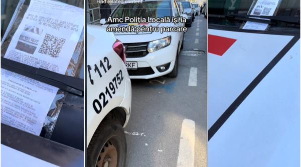 Faza zilei: Poliția Locală, amendată pentru neplata parcării în București - FOTO