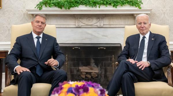 Klaus Iohannis, primit la Casa Albă de președintele Joe Biden / FOTO-VIDEO