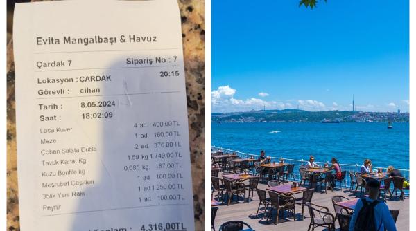 Românii se plâng de prețurile exagerate din Turcia: "Atât costă o masă pentru doi adulți și trei copii. Nu-mi mai trebuie"