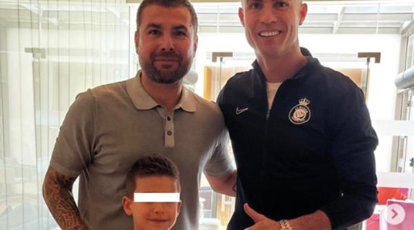 Surpriză de proporții pentru băiatul lui Mutu. Fostul mare fotbalist român și fiul lui l-au întâlnit pe Cristiano Ronaldo!